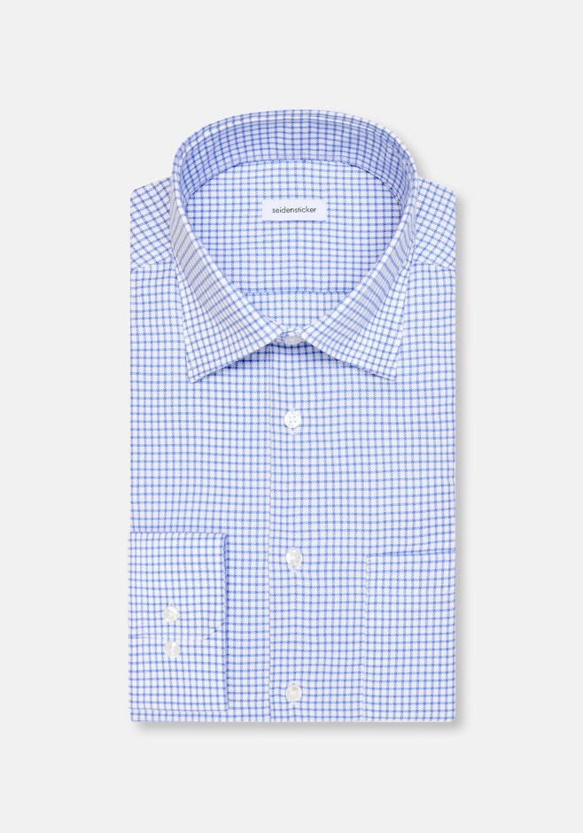 Comfort Chemise d'affaires carreaux dans Bleu Clair | Boutique en ligne Seidensticker