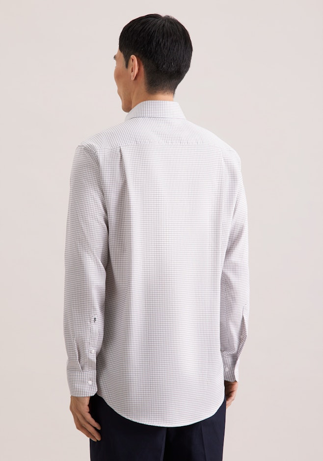 Comfort Business Hemd Karo in Beige | Seidensticker Onlineshop