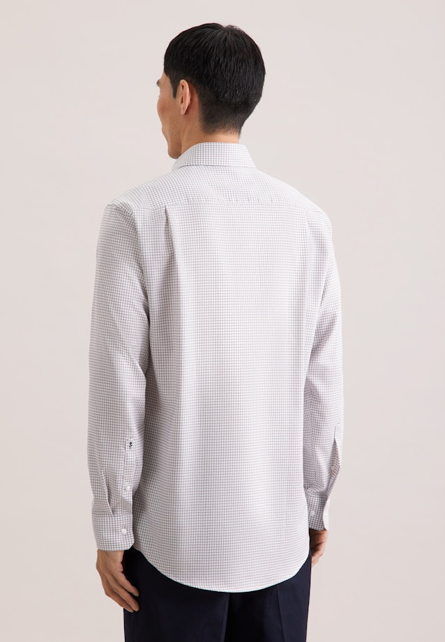 Comfort Business shirt Check in Beige |  Seidensticker Onlineshop