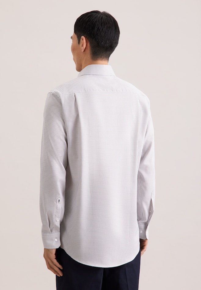 Comfort Business shirt Check in Beige | Seidensticker online shop