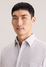 Comfort Business shirt Check in Beige |  Seidensticker Onlineshop