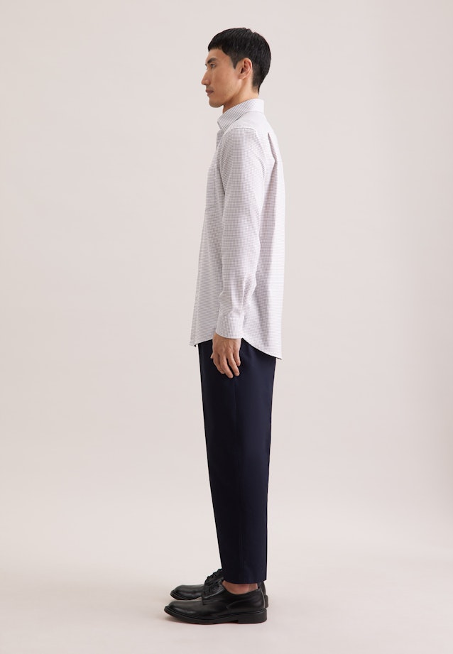 Comfort Business shirt Check in Beige |  Seidensticker Onlineshop