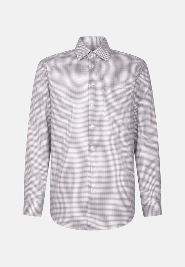 Comfort Business shirt Check in Beige |  Seidensticker Onlineshop
