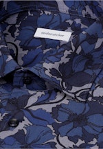 Regular Business Hemd Druck in Dunkelblau |  Seidensticker Onlineshop