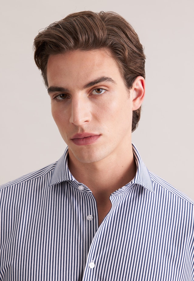Regular Jerseyhemd Gestreift in Grau |  Seidensticker Onlineshop