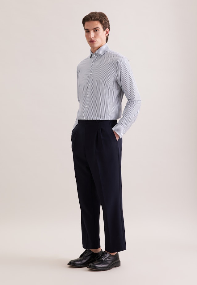 Regular Jerseyhemd Gestreift in Grau |  Seidensticker Onlineshop