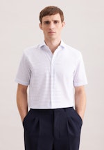 Regular Business Hemd Karo in Mittelblau |  Seidensticker Onlineshop