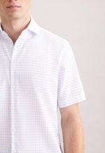 Regular Business Hemd Karo in Mittelblau |  Seidensticker Onlineshop