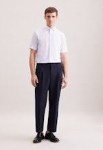 Regular Business Hemd Karo in Mittelblau |  Seidensticker Onlineshop