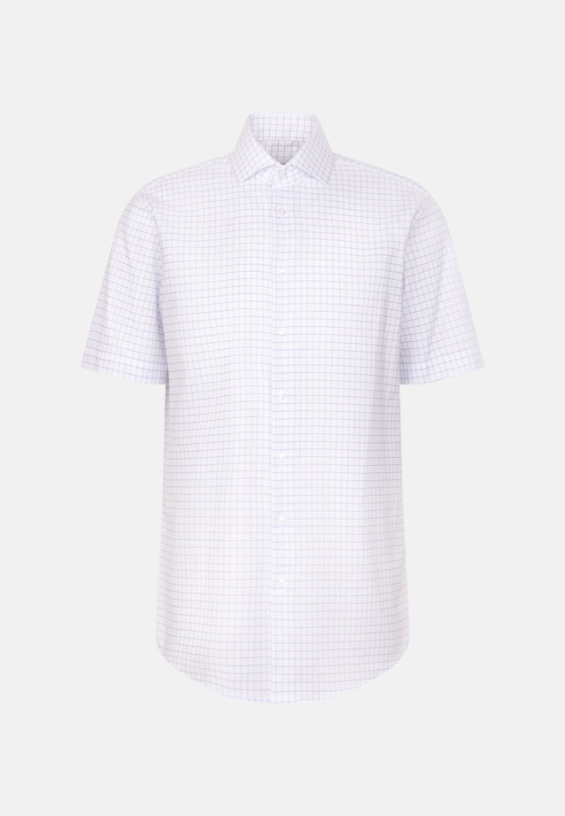 Regular Business Hemd Karo in Mittelblau |  Seidensticker Onlineshop