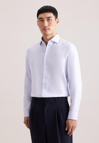 Slim Business Hemd Struktur in Rosa |  Seidensticker Onlineshop