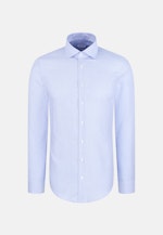 Slim Business Hemd Struktur in Mittelblau |  Seidensticker Onlineshop