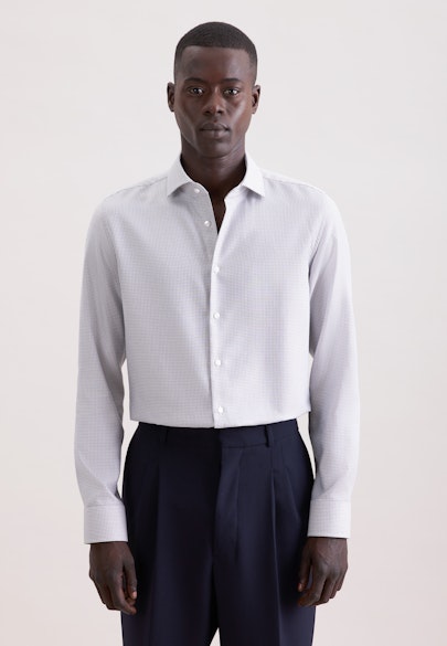 Slim Business Hemd Struktur in Beige |  Seidensticker Onlineshop