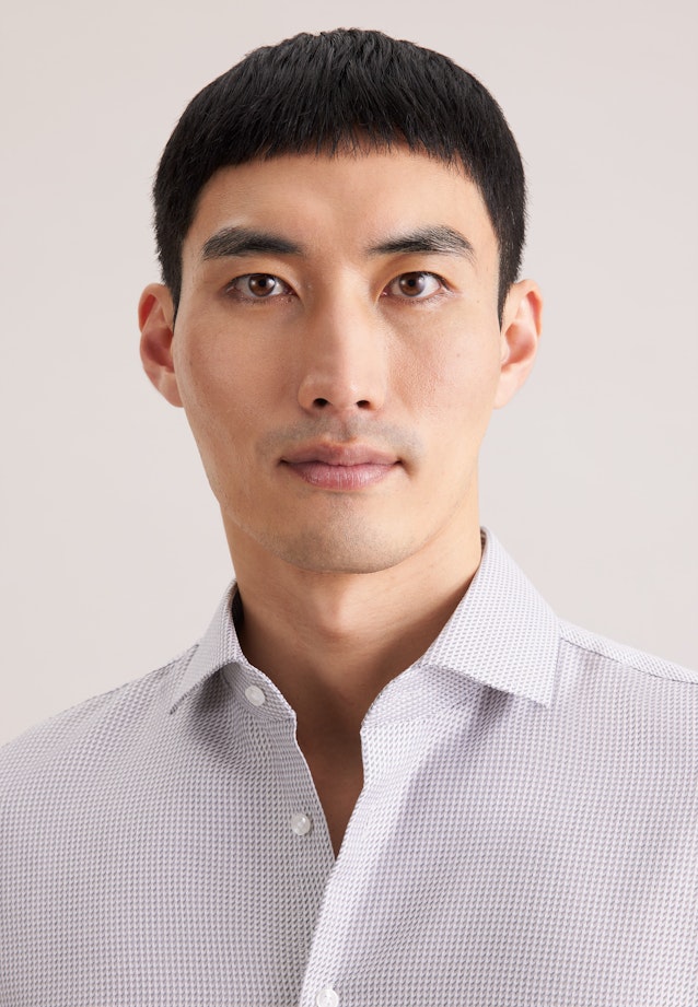 Slim Business Hemd Struktur in Beige |  Seidensticker Onlineshop