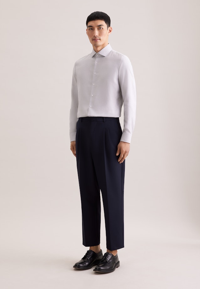 Slim Business Hemd Struktur in Beige |  Seidensticker Onlineshop