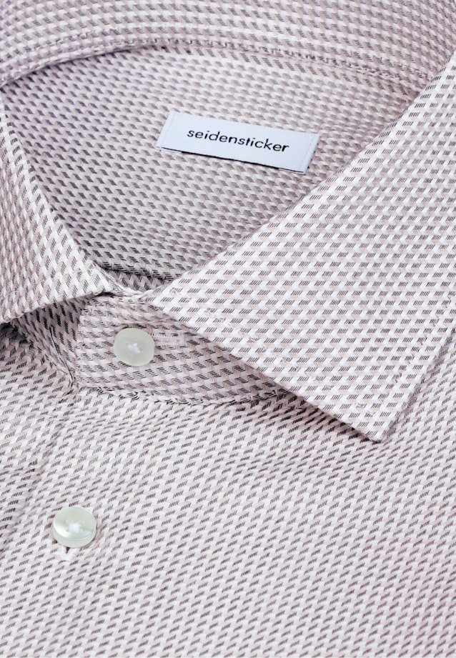 Slim Business Hemd Struktur in Beige |  Seidensticker Onlineshop