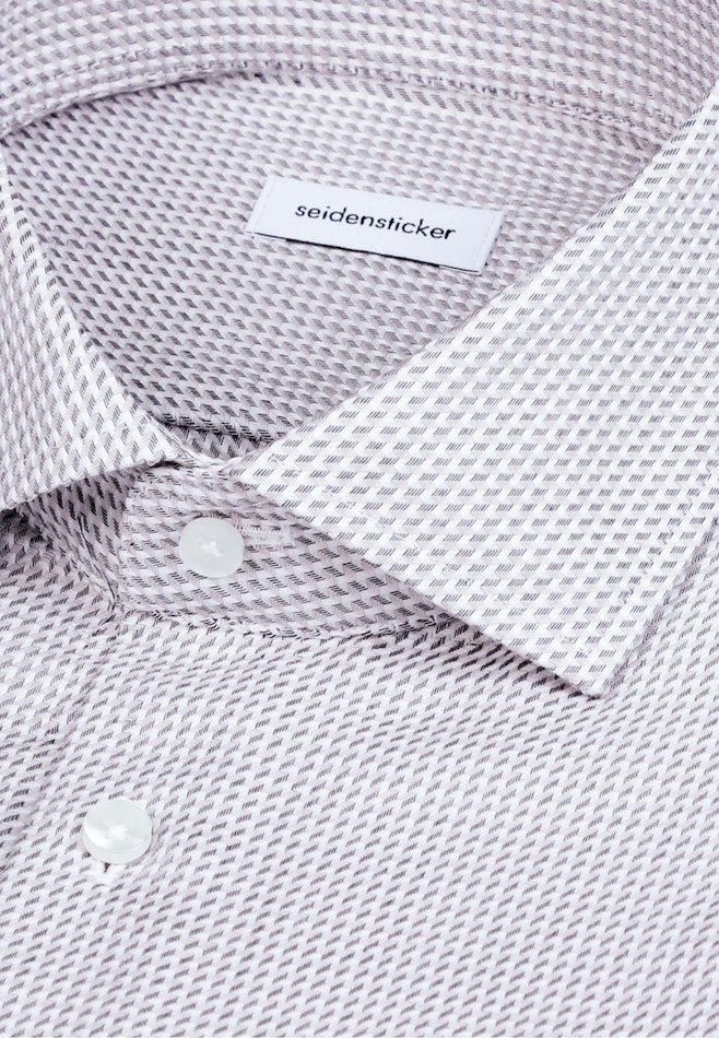 Slim Business Hemd Struktur in Beige | Seidensticker Onlineshop