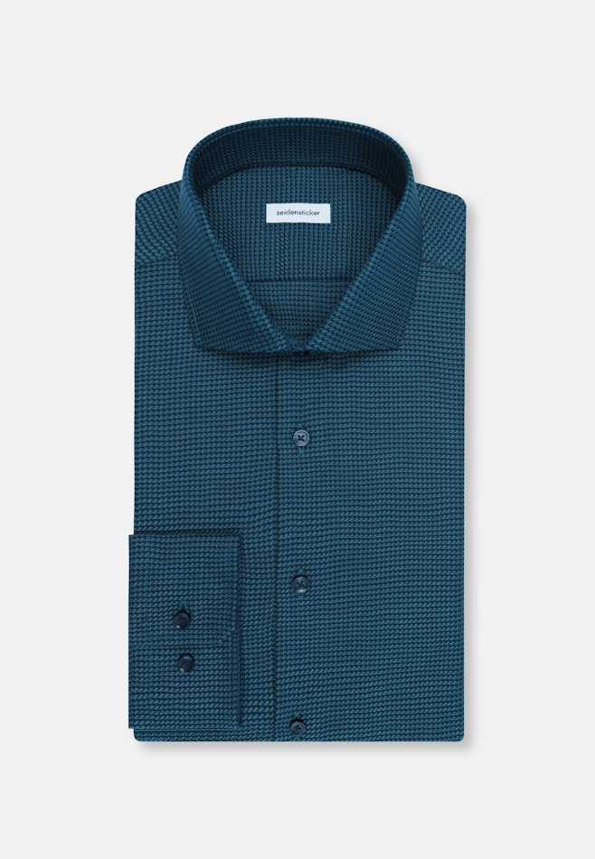 Slim Business Hemd Struktur in Türkis | Seidensticker Onlineshop