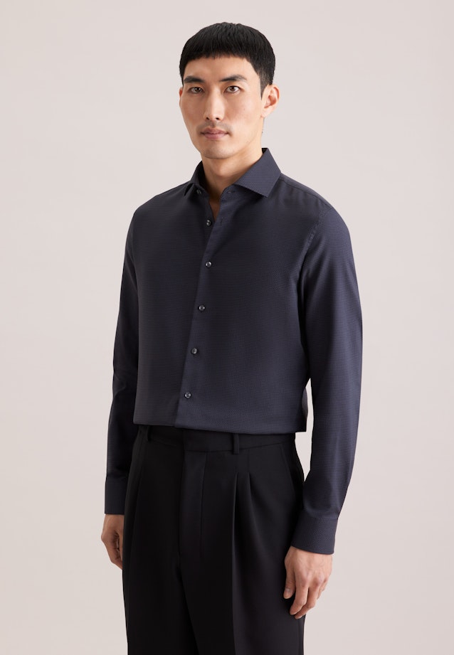 Slim Business Hemd Struktur in Grau |  Seidensticker Onlineshop