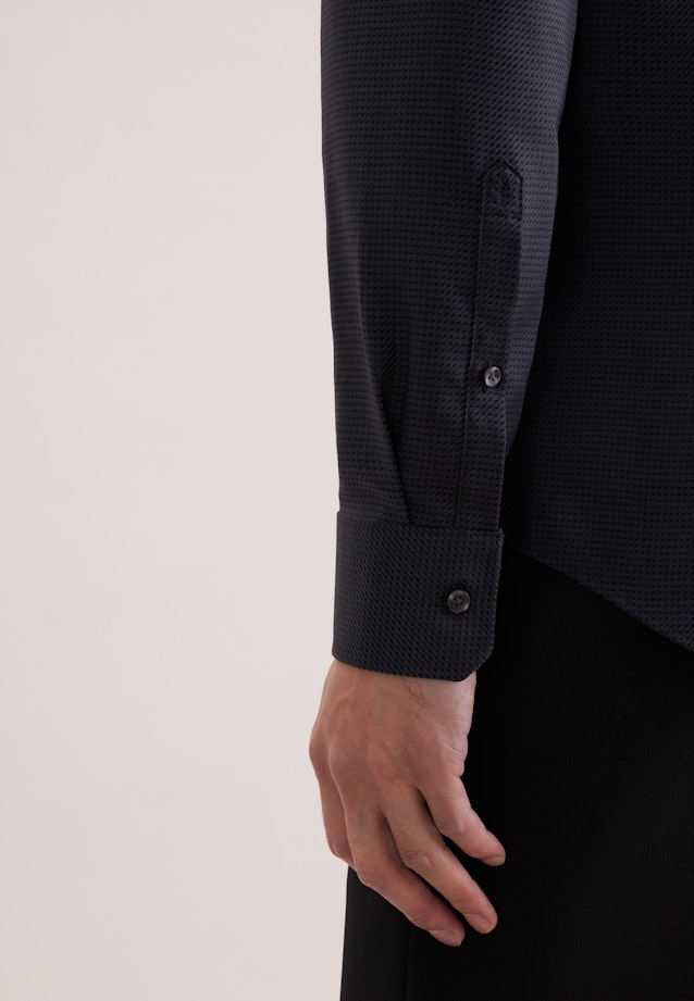Slim Business Hemd Struktur in Grau |  Seidensticker Onlineshop