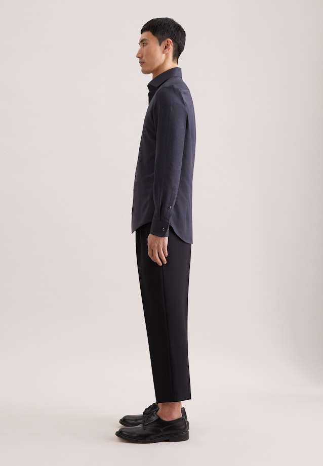 Slim Business Hemd Struktur in Grau |  Seidensticker Onlineshop