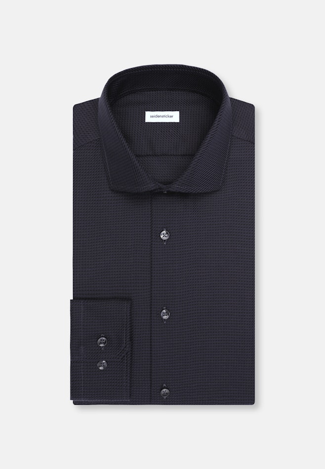 Slim Business Hemd Struktur in Grau | Seidensticker Onlineshop
