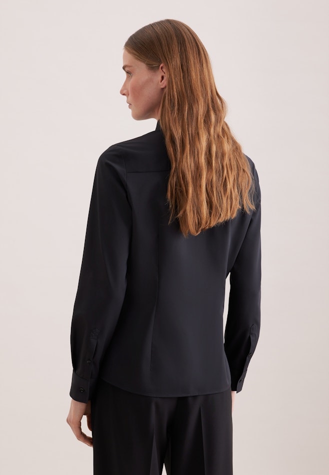 Hemdbluse regular fit in Schwarz | Seidensticker Onlineshop