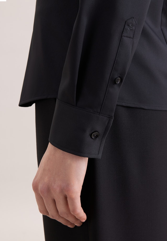 Hemdbluse regular fit in Schwarz |  Seidensticker Onlineshop