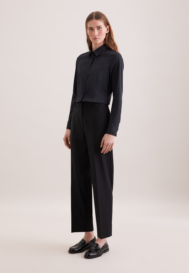 Hemdbluse regular fit in Schwarz |  Seidensticker Onlineshop