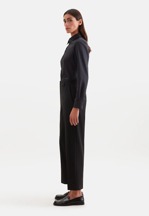 Regular Fit Shirt Blouse in Schwarz |  Seidensticker Onlineshop
