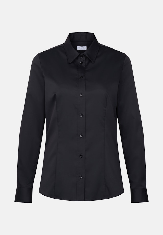 Hemdbluse regular fit in Schwarz |  Seidensticker Onlineshop