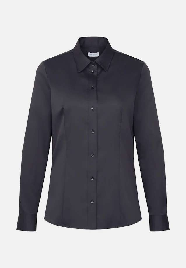 Hemdbluse regular fit in Schwarz |  Seidensticker Onlineshop