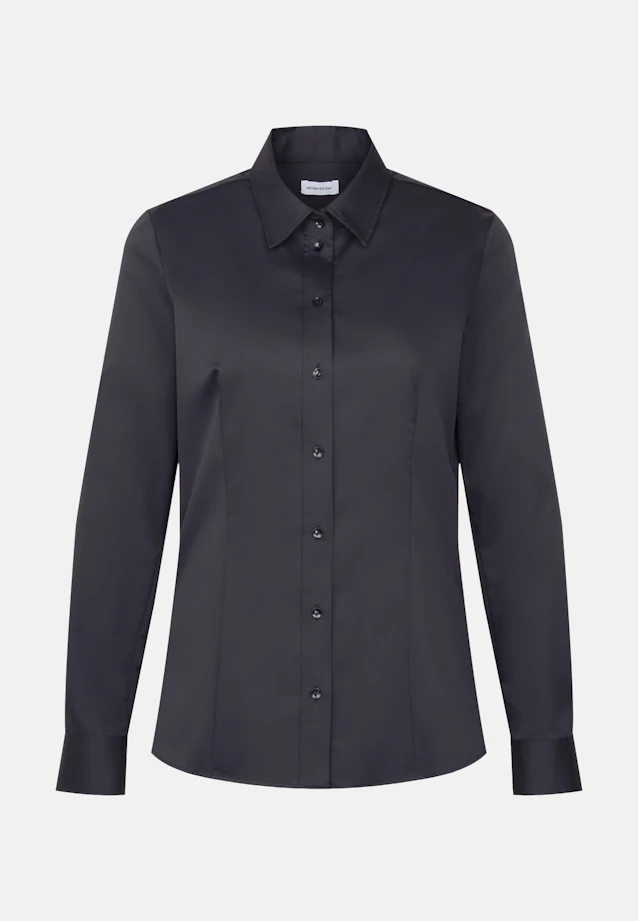 Regular Fit Shirt Blouse in Schwarz |  Seidensticker Onlineshop