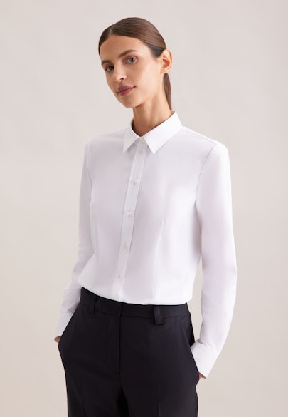 Hemdbluse regular fit in Weiß |  Seidensticker Onlineshop