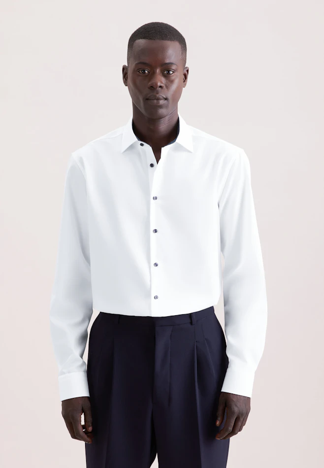 Regular Business shirt Uni in White | Seidensticker online shop