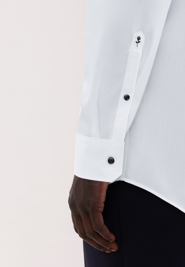 Regular Business Hemd Uni in Weiß |  Seidensticker Onlineshop