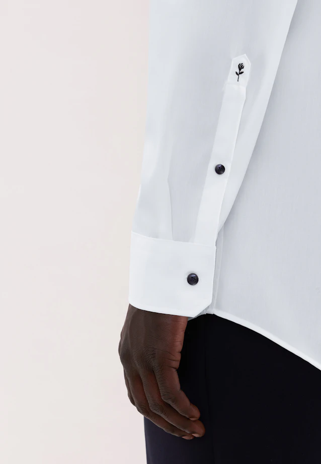 Regular Business Hemd Uni in Weiß |  Seidensticker Onlineshop