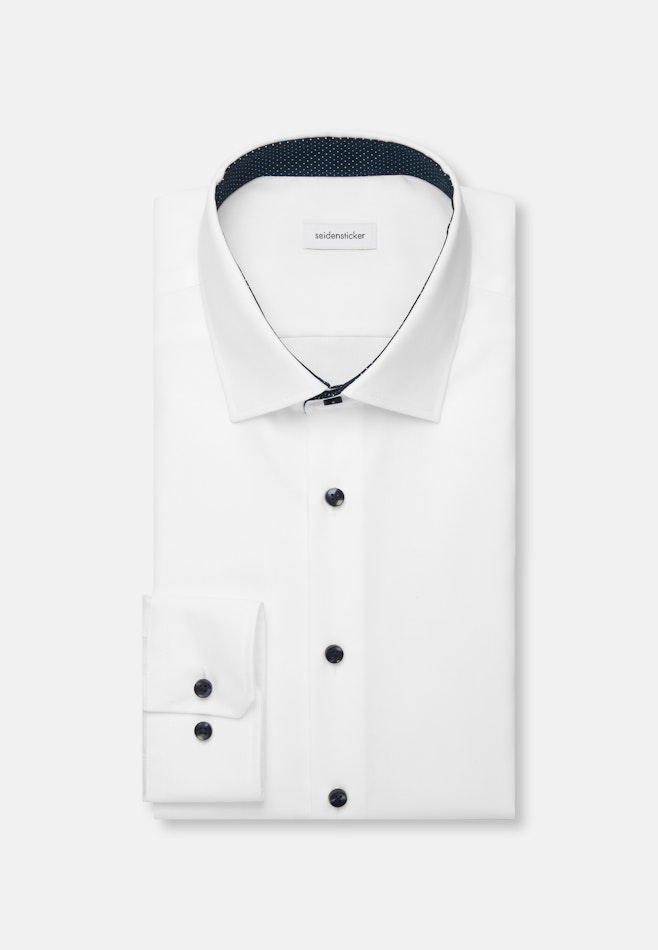 Regular Chemise d'affaires Uni dans Blanc | Boutique en ligne Seidensticker