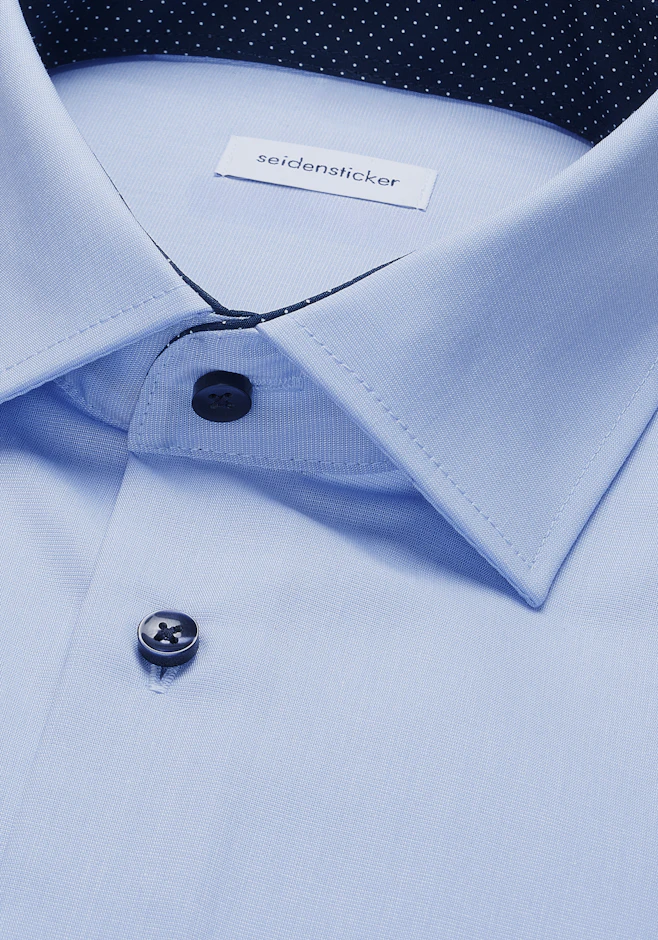 Regular Chemise d'affaires Uni dans Bleu Clair | Boutique en ligne Seidensticker