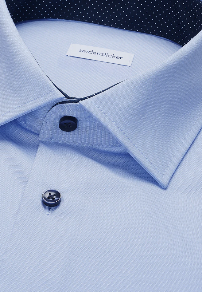 Regular Chemise d'affaires Uni dans Bleu Clair | Boutique en ligne Seidensticker