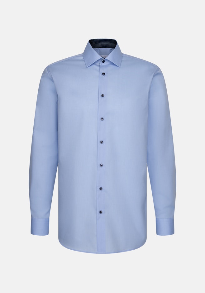 Regular Chemise d'affaires Uni dans Bleu Clair | Boutique en ligne Seidensticker