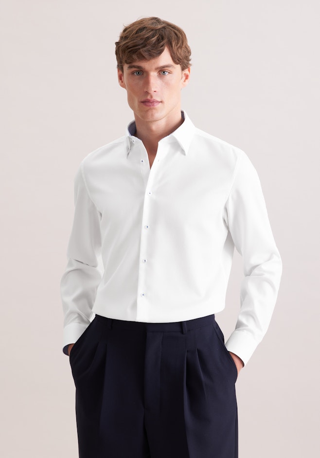 Slim Chemise d'affaires Structure dans Blanc | Boutique en ligne Seidensticker