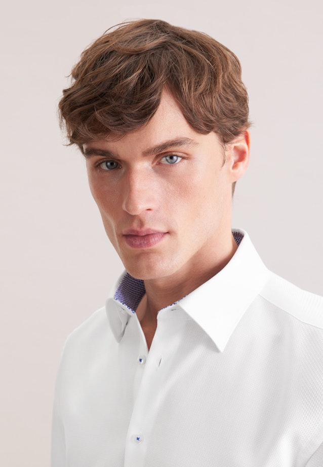 Slim Chemise d'affaires Structure in Blanc |  Seidensticker Onlineshop