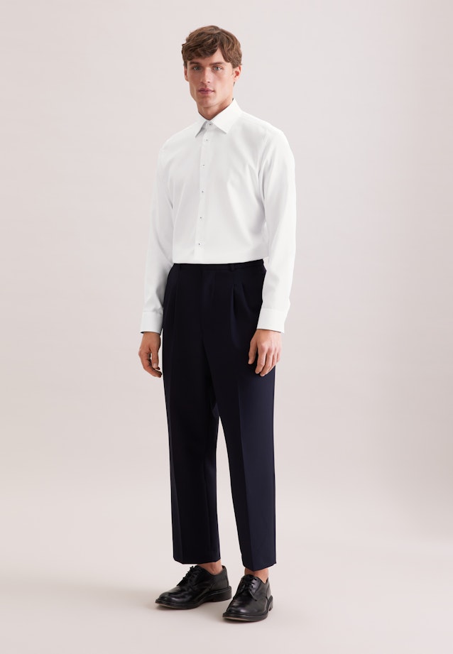 Slim Business Hemd Struktur in Weiß |  Seidensticker Onlineshop