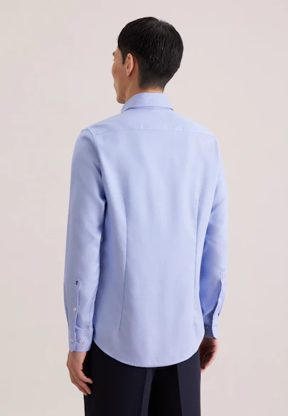 Slim Chemise d'affaires Structure in Bleu Moyen | Seidensticker Onlineshop