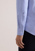 Slim Business Hemd Struktur in Mittelblau |  Seidensticker Onlineshop
