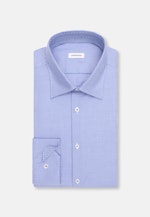 Slim Business Hemd Struktur in Mittelblau |  Seidensticker Onlineshop