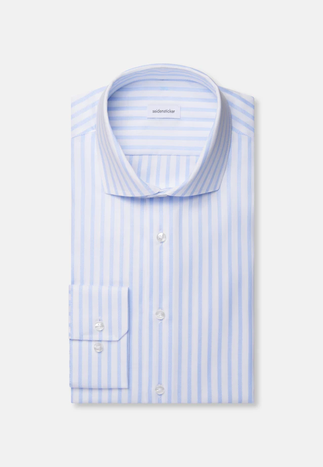 Shaped Business Hemd Gestreift in Hellblau |  Seidensticker Onlineshop