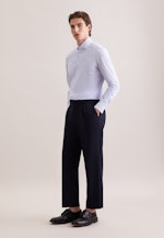 Shaped Business Hemd Gestreift in Mittelblau |  Seidensticker Onlineshop