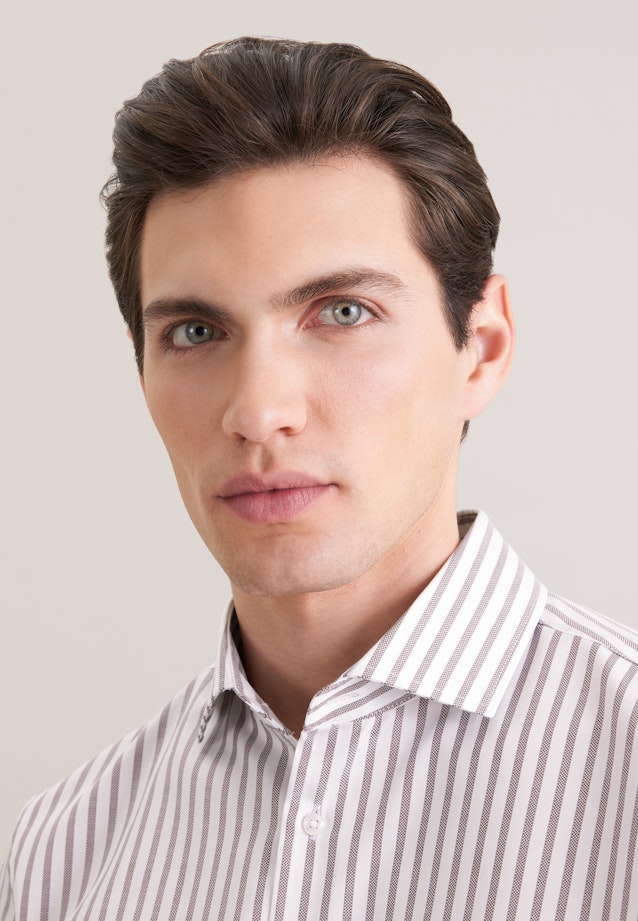 Shaped Chemise d'affaires Rayures in Marron |  Seidensticker Onlineshop